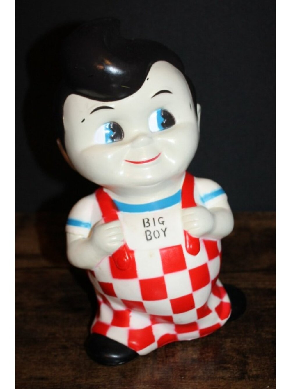 Vintage Big Boy Vinyl Piggy Bank 9" Figure BigBoy
